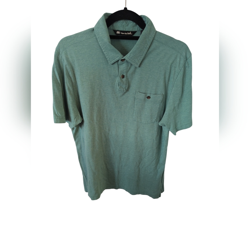 Travis Mathew Green short-sleeve polo Medium